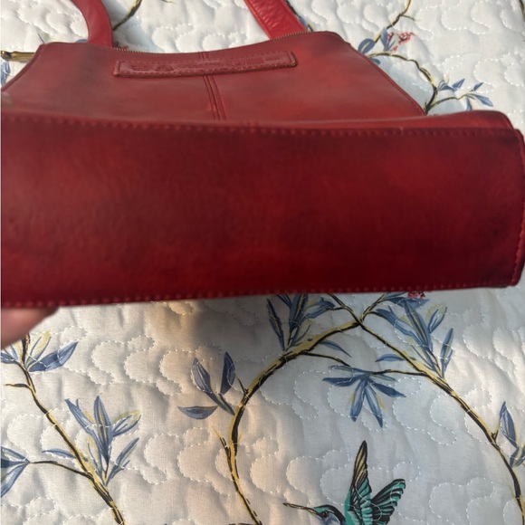 Fossil Red Crossbody Bag with Flap Closure - Picture 5 of 8